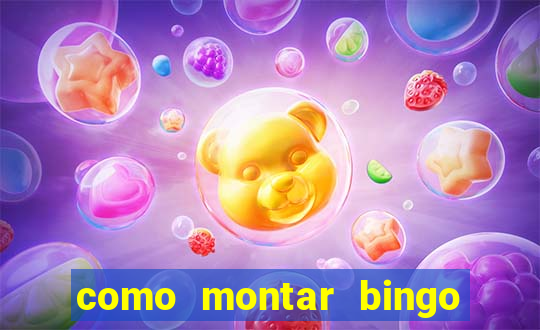 como montar bingo brinquedos toia